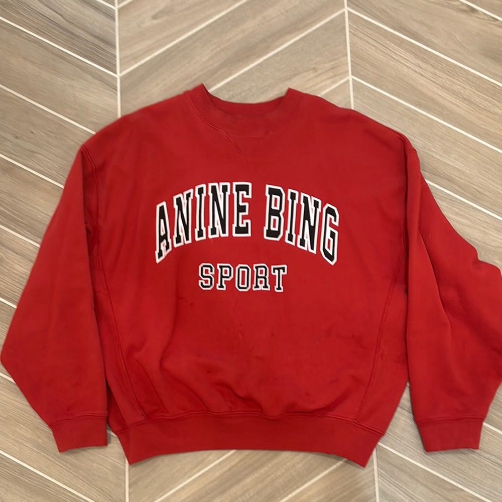 Anine Bing Sport Red Womens Sweatershirt